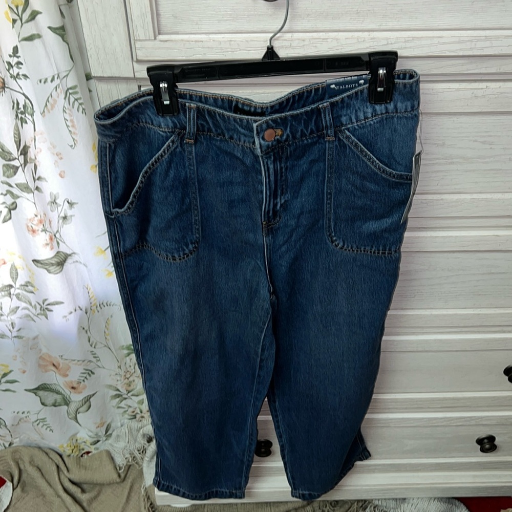 Talbot summerweight ankle jeans, Franklin wash, Sz 10, NWT
